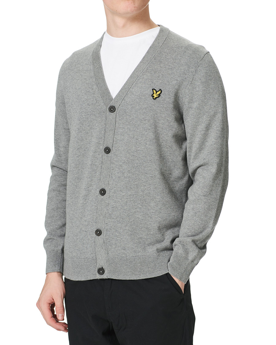 Herren | Pullover | Lyle & Scott | Cotton Cardigan Grey