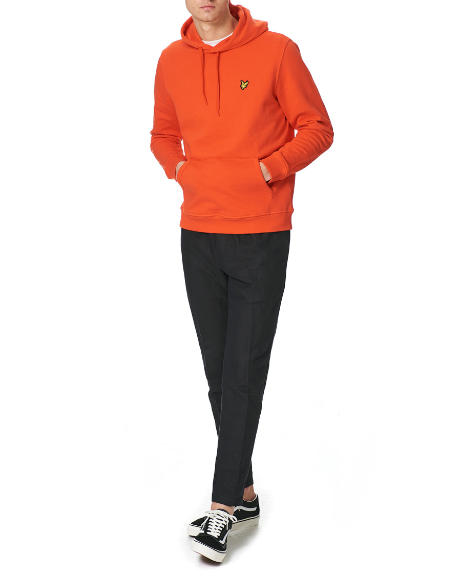 Herren | Pullover | Lyle & Scott | Pullover Organic Cotton Hoodie Red Flyer