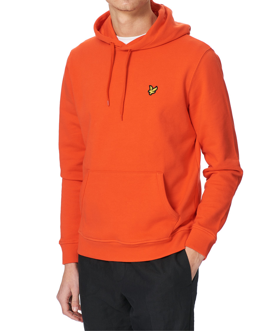 Herren | Pullover | Lyle & Scott | Pullover Organic Cotton Hoodie Red Flyer