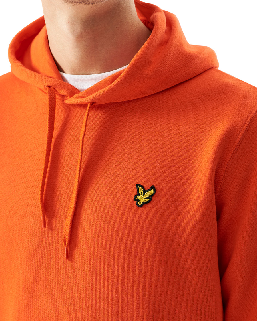 Herren | Pullover | Lyle & Scott | Pullover Organic Cotton Hoodie Red Flyer