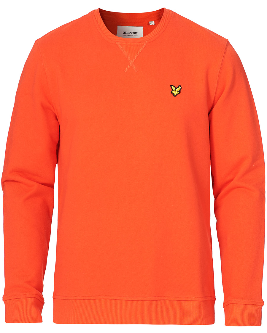 Herren | Pullover | Lyle & Scott | Crew Neck Organic Cotton Sweatshirt Red Flyer