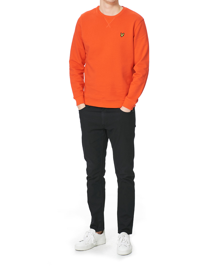 Herren | Pullover | Lyle & Scott | Crew Neck Organic Cotton Sweatshirt Red Flyer