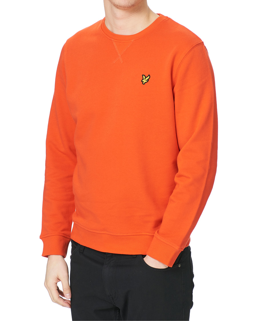 Herren | Pullover | Lyle & Scott | Crew Neck Organic Cotton Sweatshirt Red Flyer
