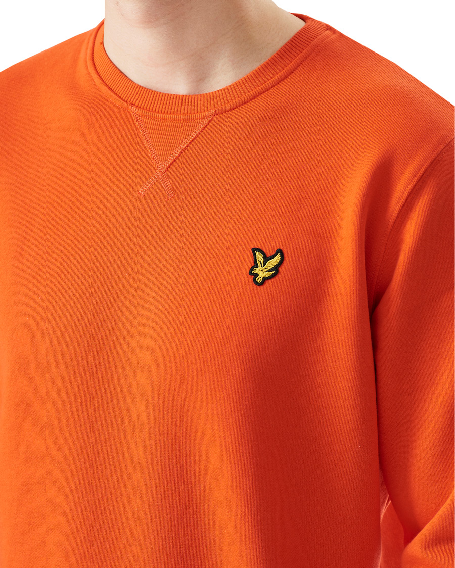 Herren | Pullover | Lyle & Scott | Crew Neck Organic Cotton Sweatshirt Red Flyer