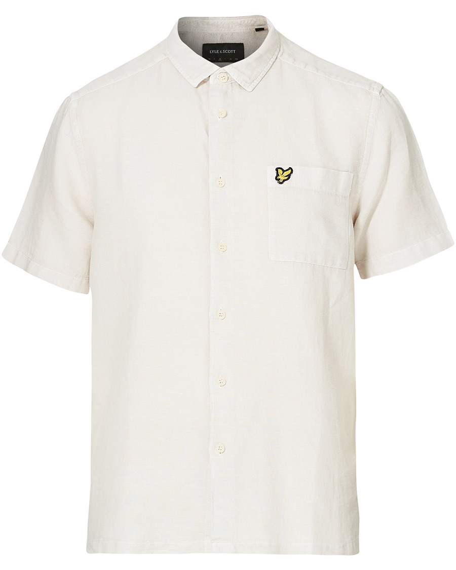 Herren | Hemden | Lyle & Scott | Washed Cotton Linen Shirt Mist