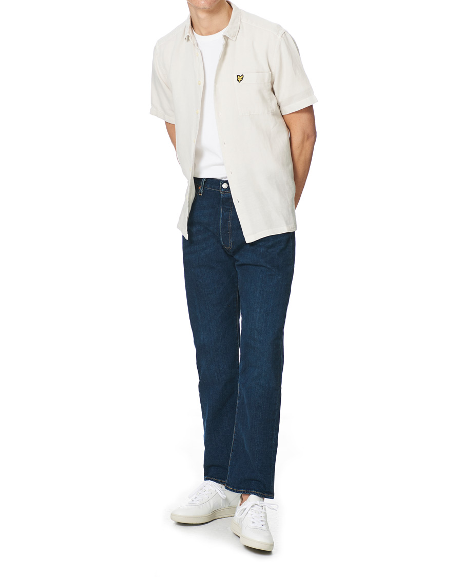 Herren | Hemden | Lyle & Scott | Washed Cotton Linen Shirt Mist