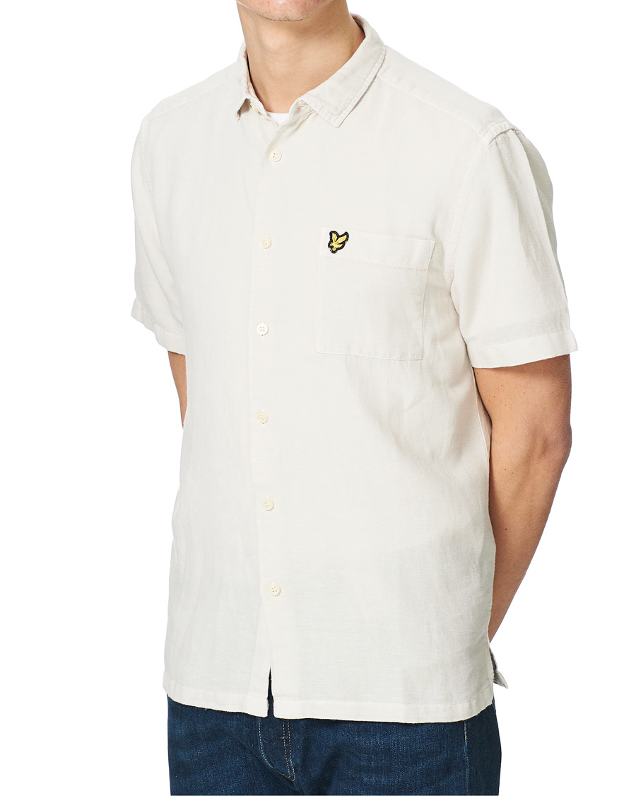 Herren | Hemden | Lyle & Scott | Washed Cotton Linen Shirt Mist