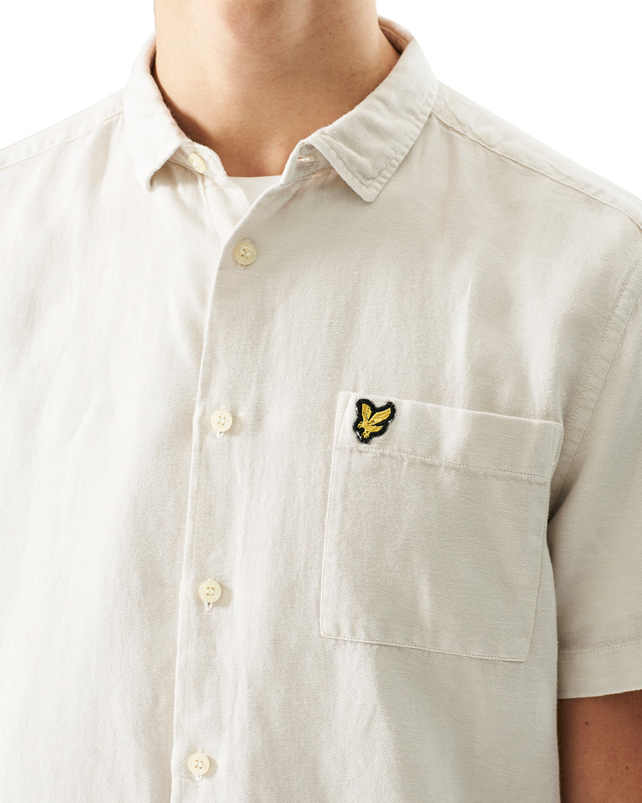 Herren | Hemden | Lyle & Scott | Washed Cotton Linen Shirt Mist