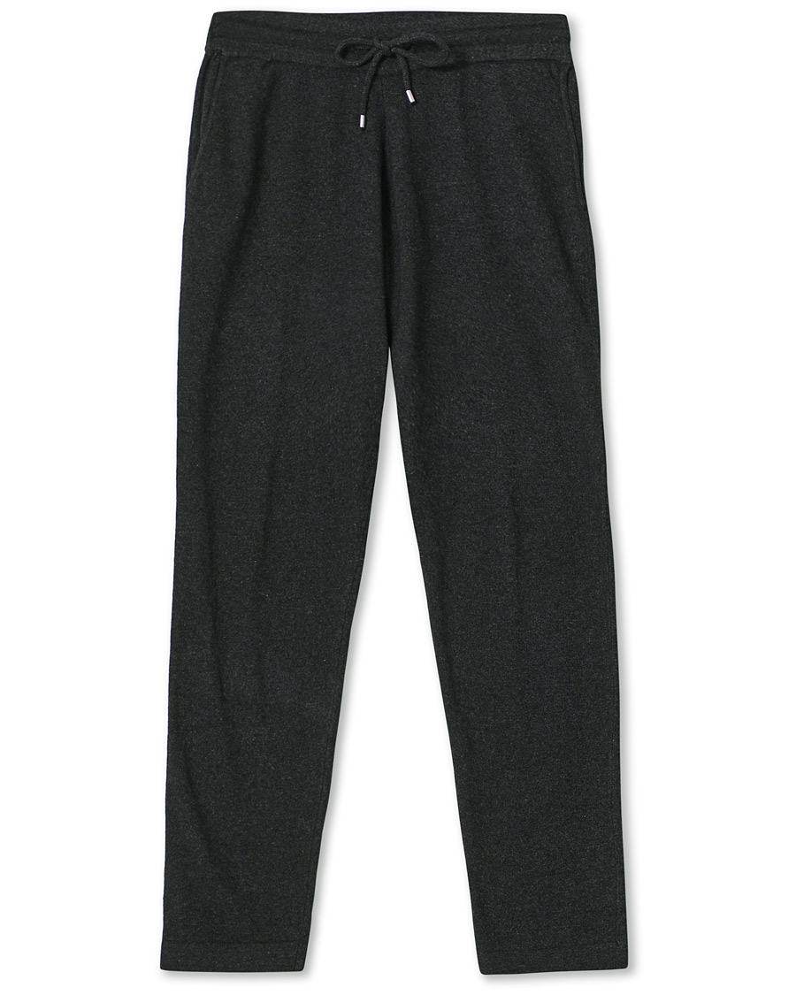 Herren | Hosen | Oscar Jacobson | Parson Wool/Cashmere Sweatpants Charcoal