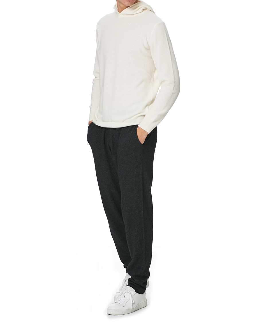 Herren | Hosen | Oscar Jacobson | Parson Wool/Cashmere Sweatpants Charcoal