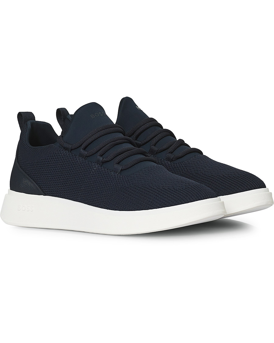 Herren | BOSS Bulton Running Mesh Sneaker Navy | BOSS BLACK | BOSS Bulton Running Mesh Sneaker Navy