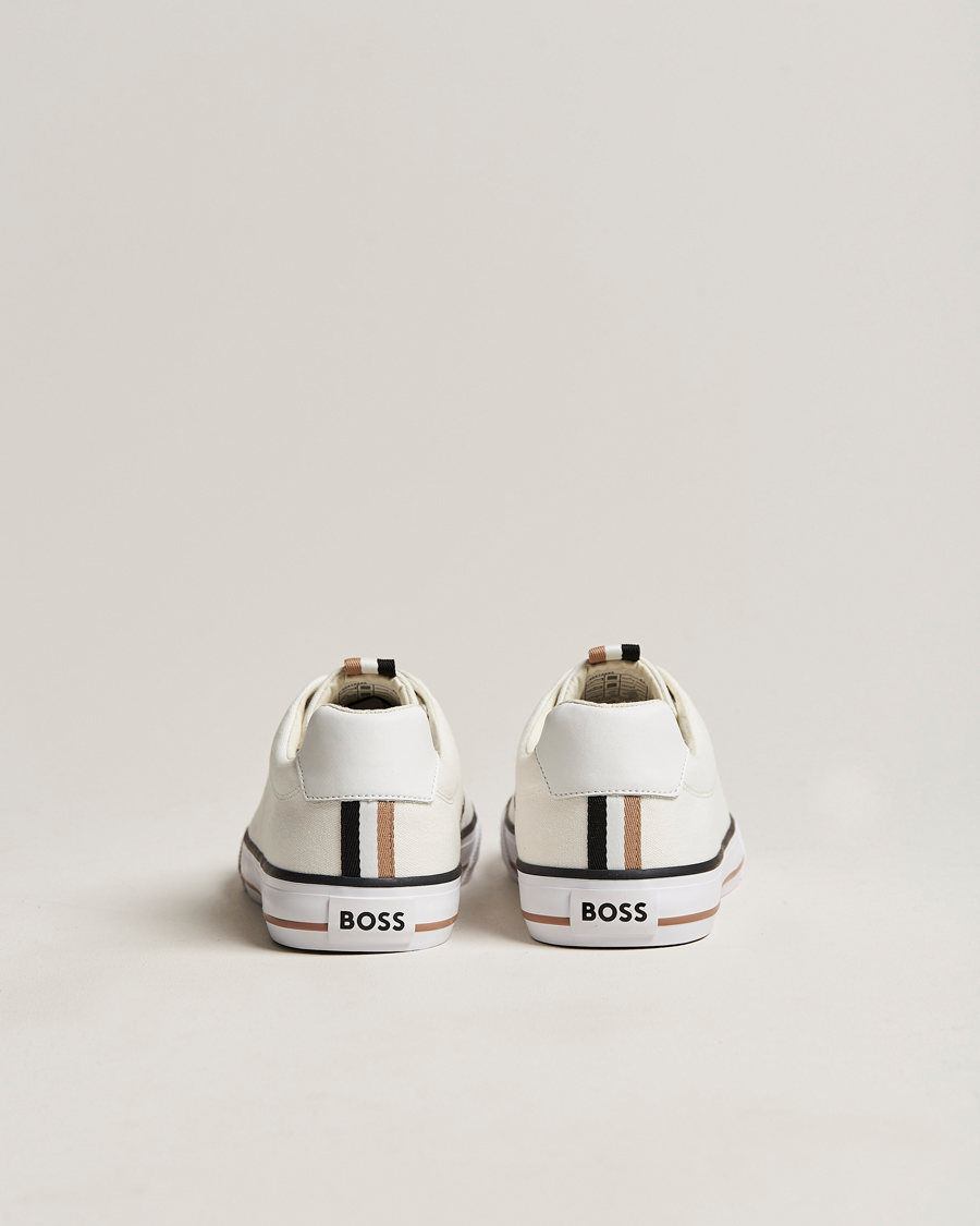 Herren | Aiden Canvas Sneaker White | BOSS BLACK | Aiden Canvas Sneaker White
