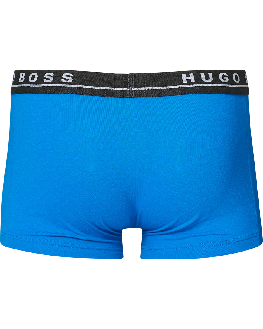 Herren | Unterwäsche | BOSS BLACK | BOSS 3-Pack Trunk Boxer Shorts Grey/Navy/Blue