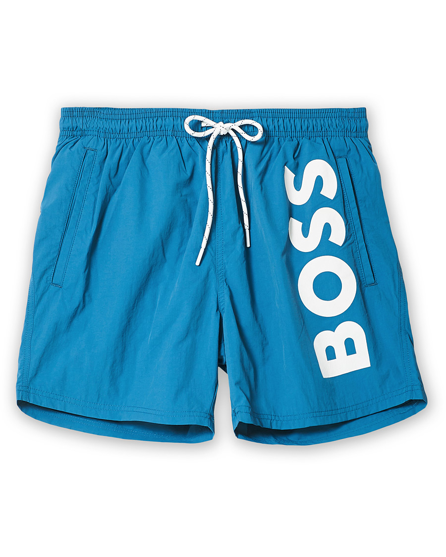 Herren | Badehosen | BOSS BLACK | BOSS Octopus Logo Swimtrunks Open Green