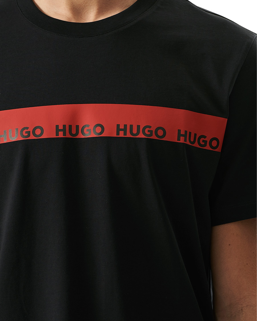 Herren | T-Shirts | HUGO | Diziano Logo Crew Neck Tee Black