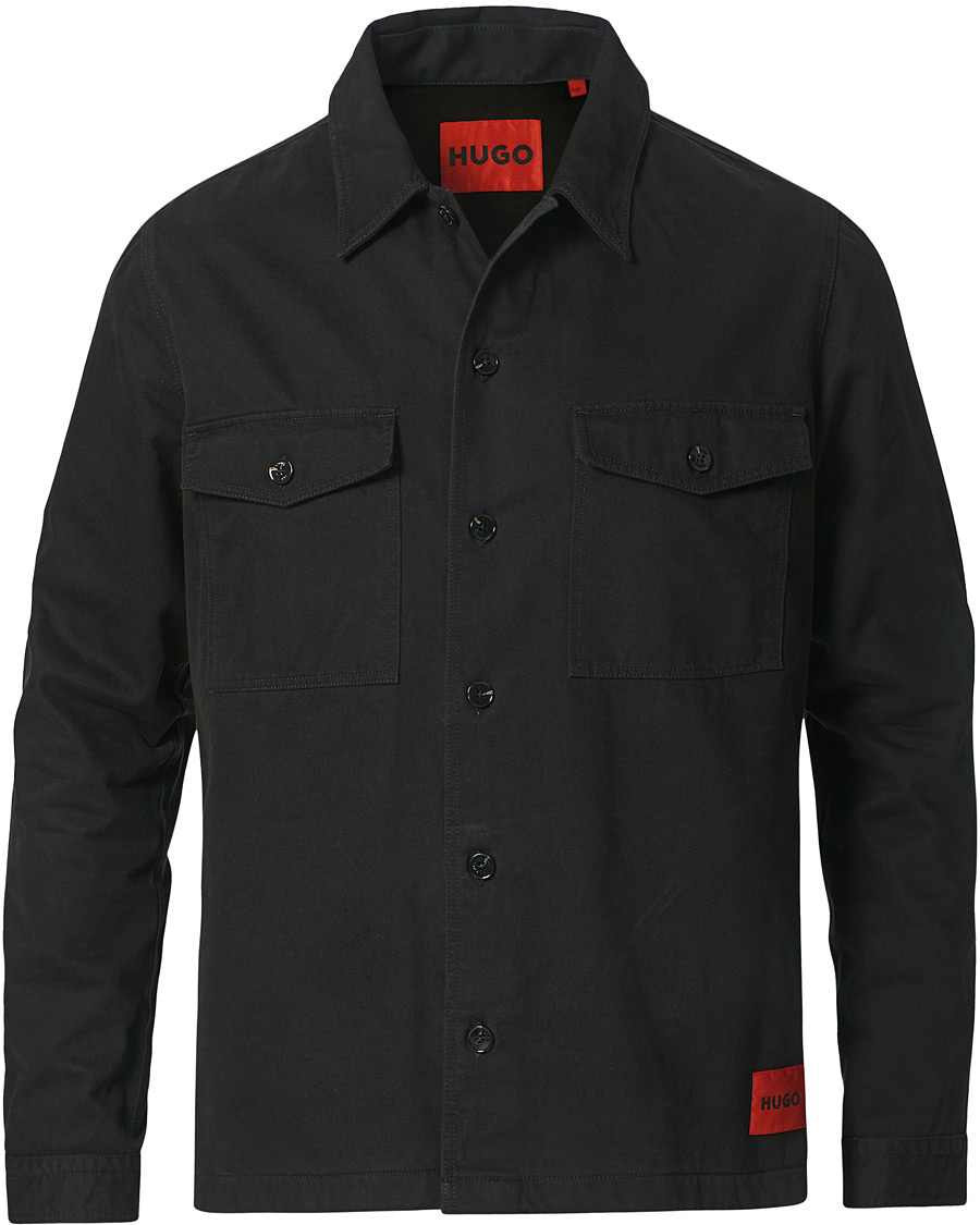 Herren | Hemden | HUGO | Enalu Overshirt Black