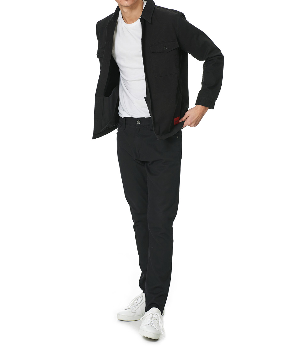 Herren | Hemden | HUGO | Enalu Overshirt Black