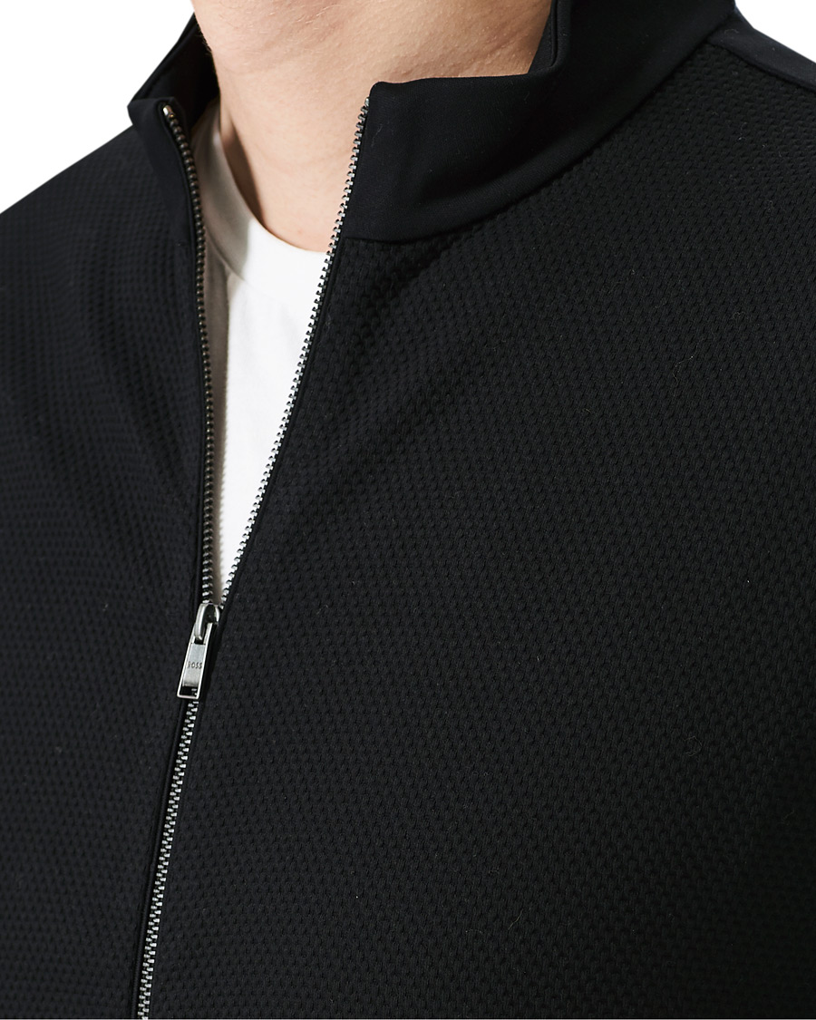 Herren | Pullover | BOSS BLACK | BOSS Skiles Knitted Full-Zip Sweater Black