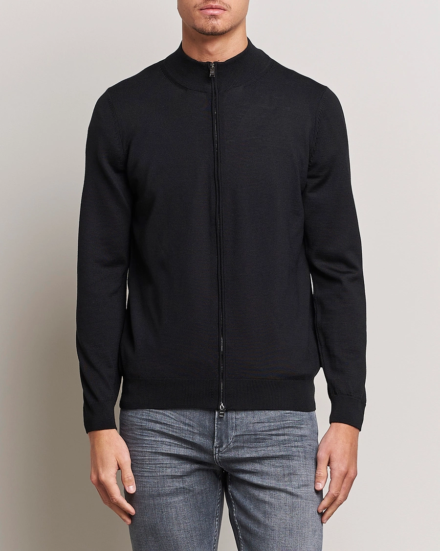 Herren | BOSS BLACK | BOSS BLACK | Balonso Full-Zip Sweater Black