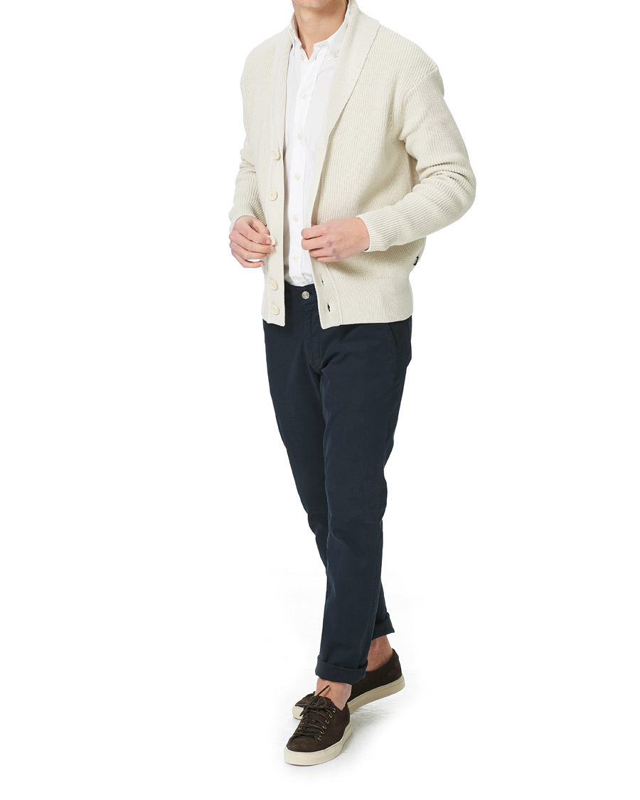 Herren | Pullover | BOSS BLACK | BOSS Etion Shawl Collar Cardigan Open White