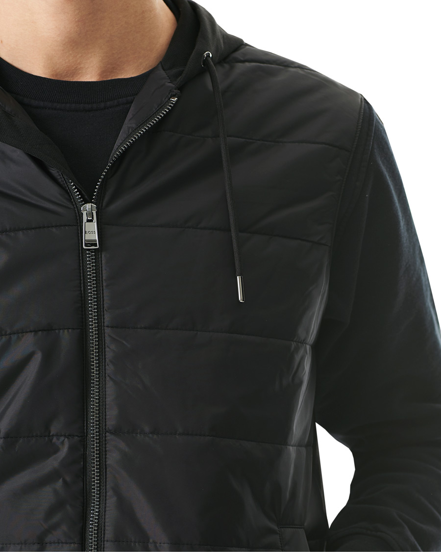 Herren | Jacken | BOSS BLACK | BOSS Landino Hybrid Hooded Vest Black