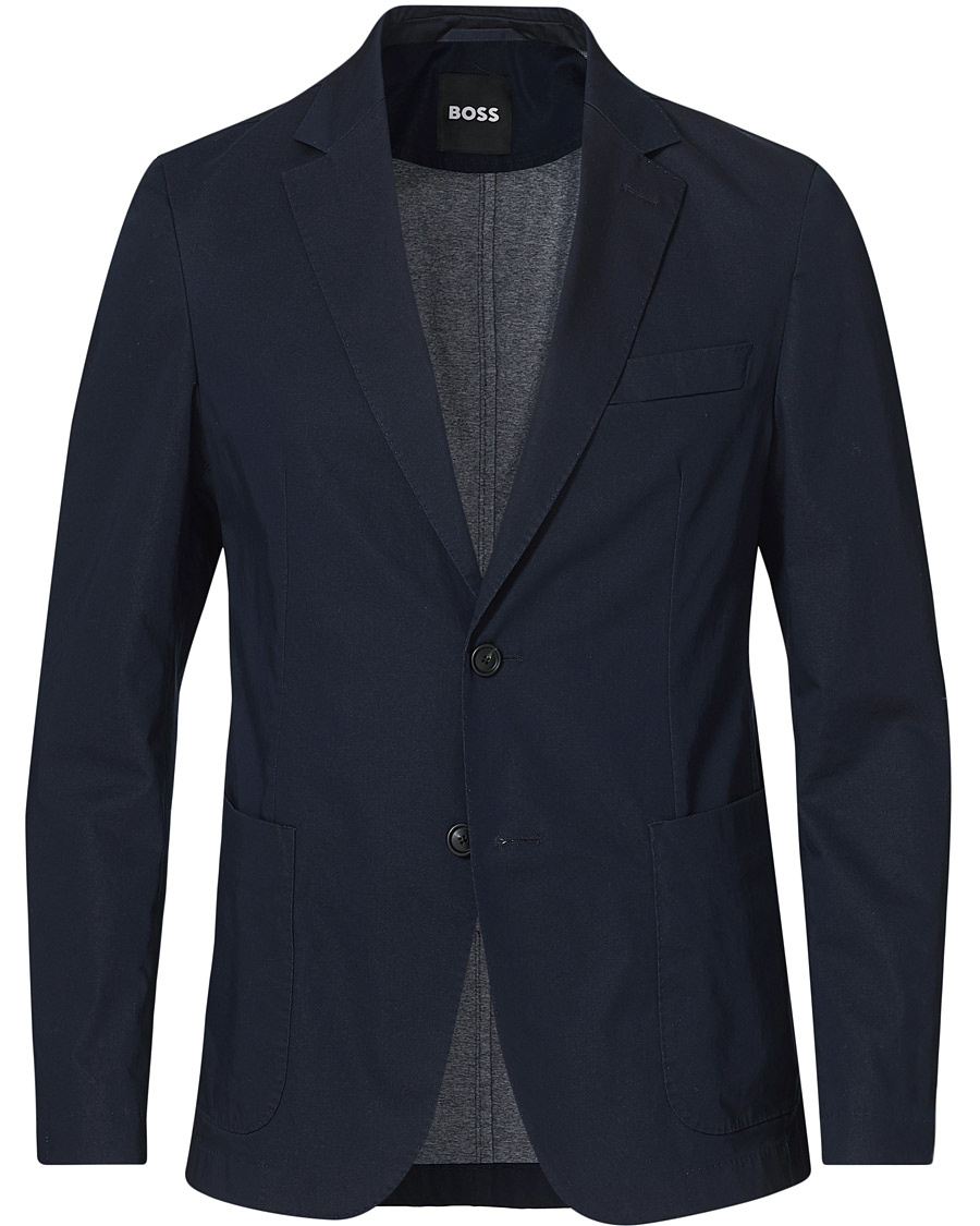 Herren | Sakkos | BOSS BLACK | BOSS Hanry Cotton Blazer Dark Blue
