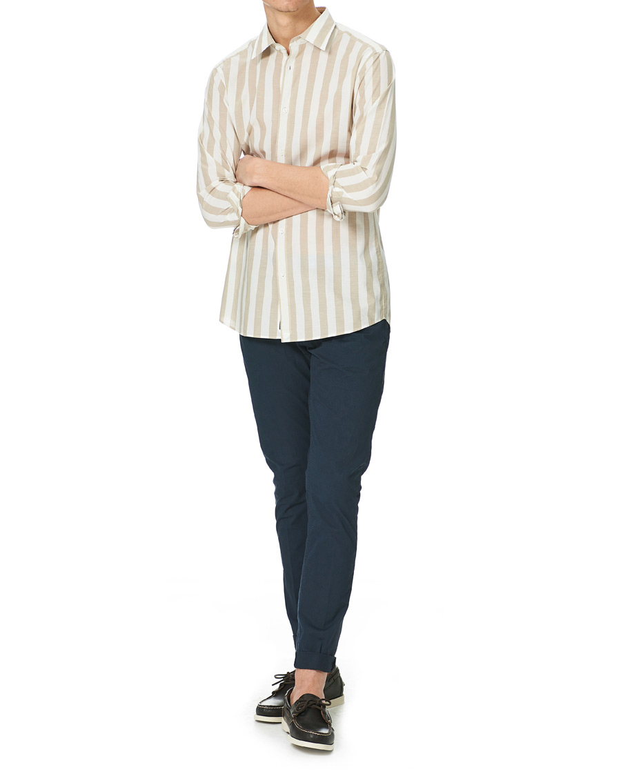 Herren | Hemden | BOSS BLACK | BOSS Tailored Hays Slim Fit Blockstripe Shirt Beige/White