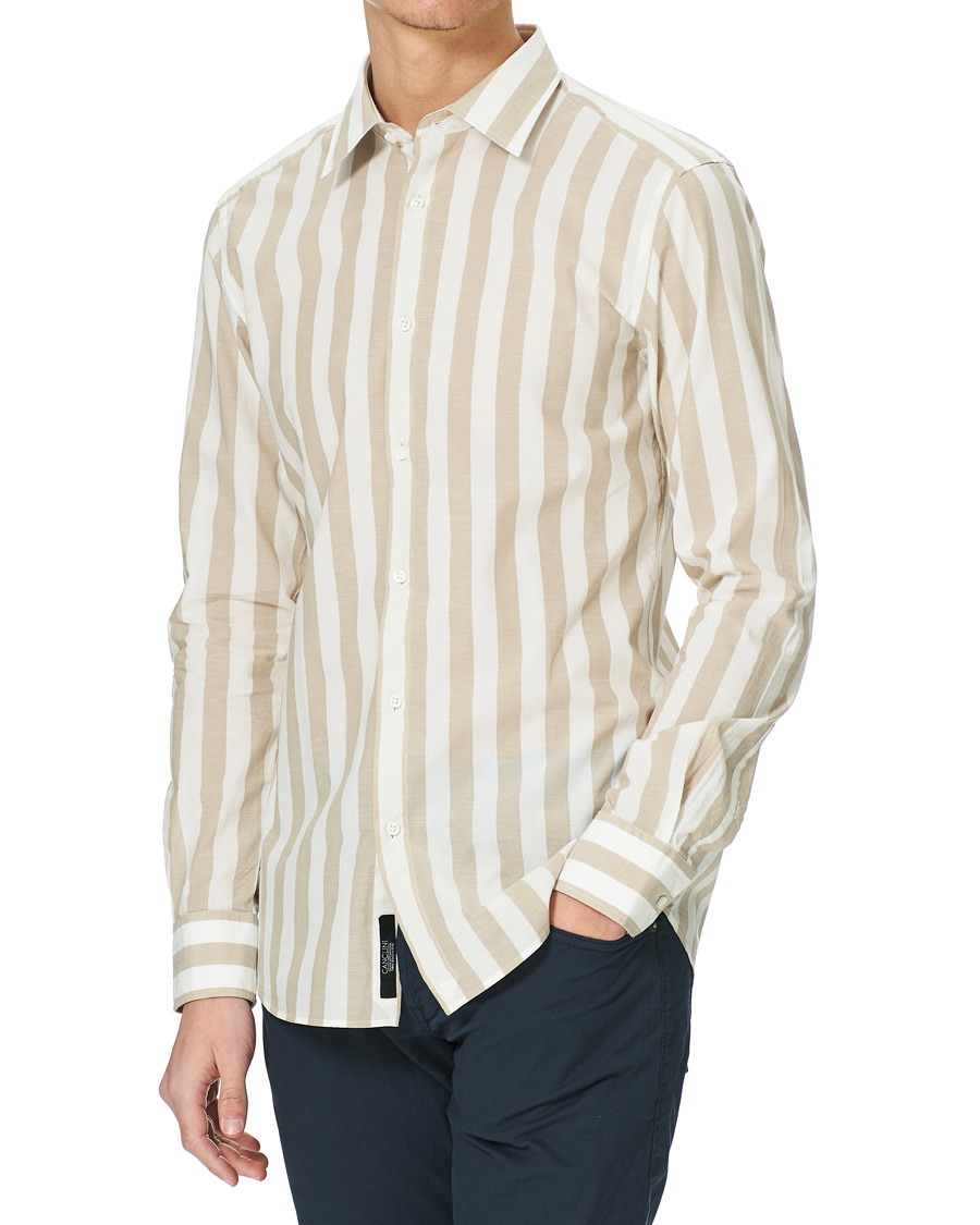 Herren | Hemden | BOSS BLACK | BOSS Tailored Hays Slim Fit Blockstripe Shirt Beige/White