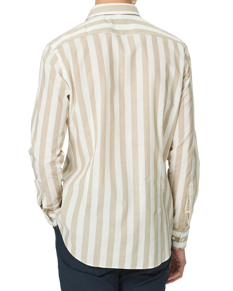 Herren | Hemden | BOSS BLACK | BOSS Tailored Hays Slim Fit Blockstripe Shirt Beige/White