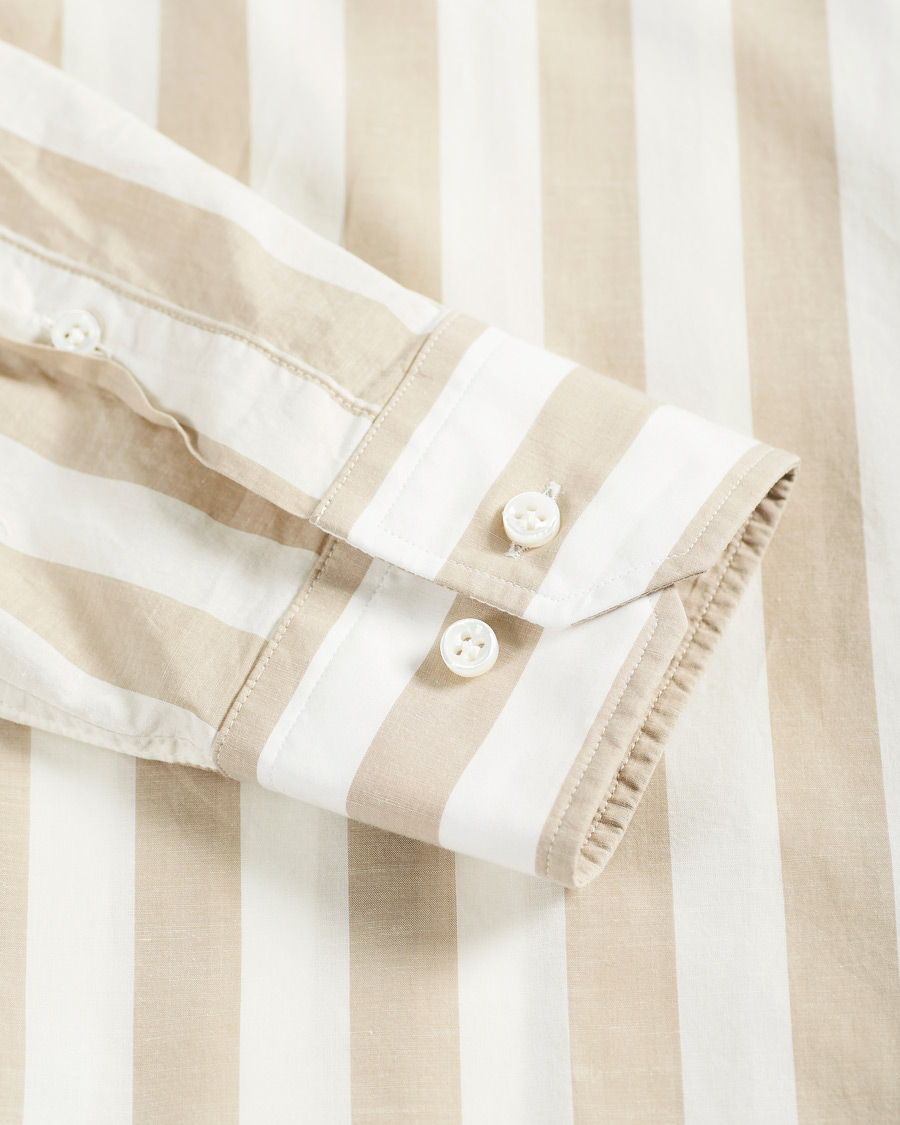 Herren | Hemden | BOSS BLACK | BOSS Tailored Hays Slim Fit Blockstripe Shirt Beige/White