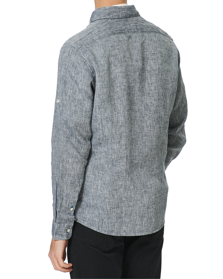 Herren | Hemden | BOSS BLACK | BOSS Lukas Linen Shirt Dark Blue