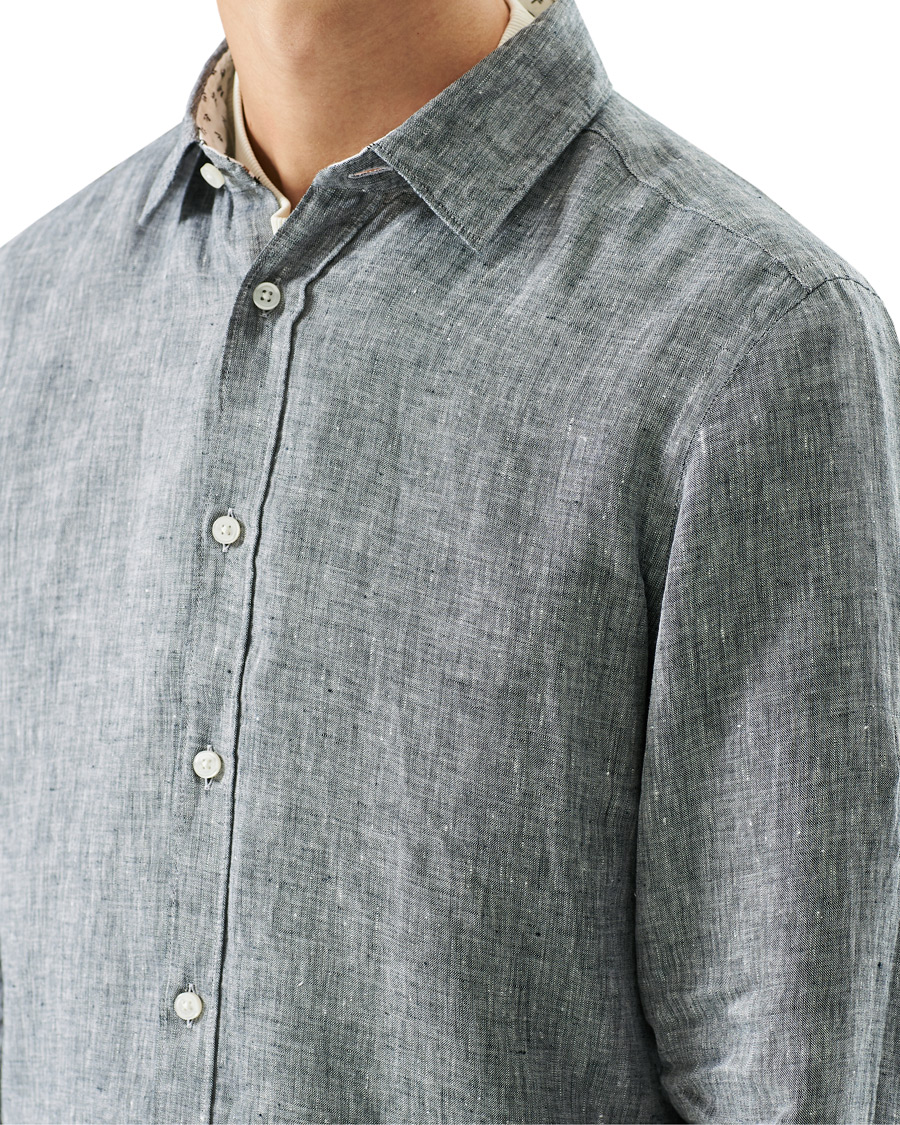 Herren | Hemden | BOSS BLACK | BOSS Lukas Linen Shirt Dark Blue
