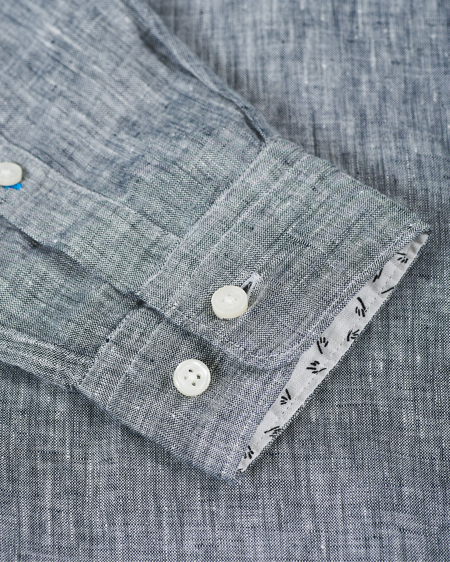 Herren | Hemden | BOSS BLACK | BOSS Lukas Linen Shirt Dark Blue