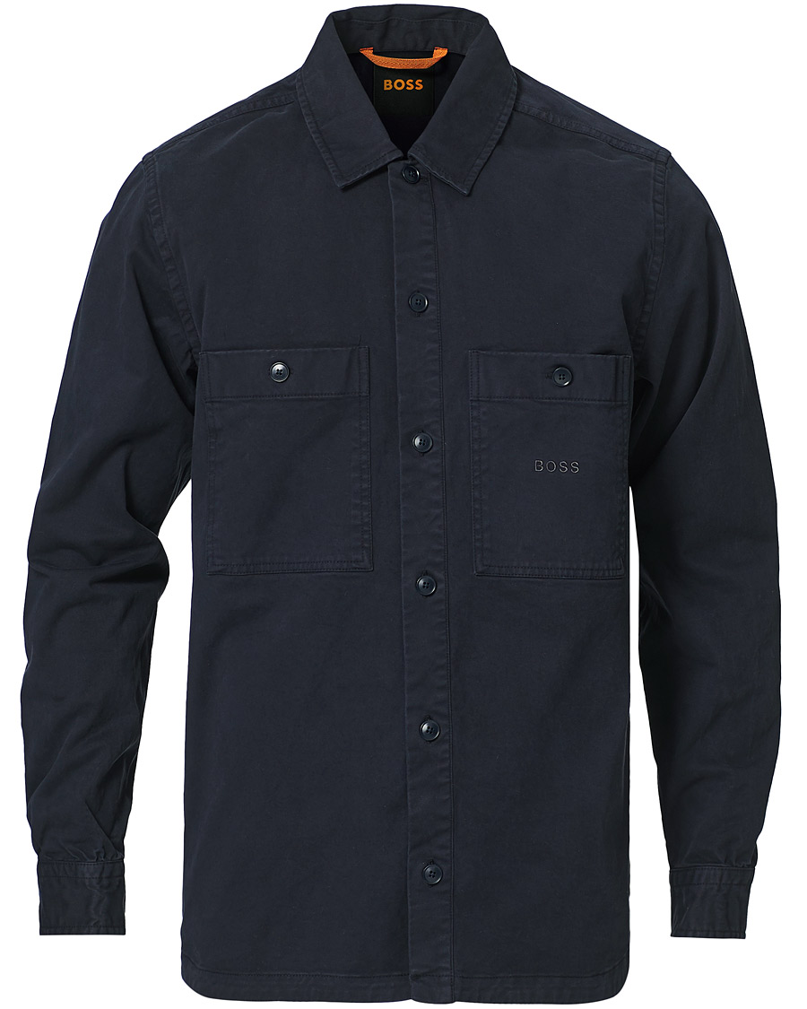 Herren | Hemden | BOSS ORANGE | BOSS Casual Locky Pocket Overshirt Dark Blue