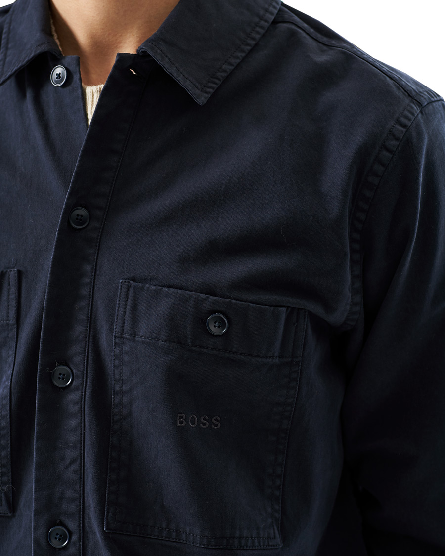 Herren | Hemden | BOSS ORANGE | BOSS Casual Locky Pocket Overshirt Dark Blue