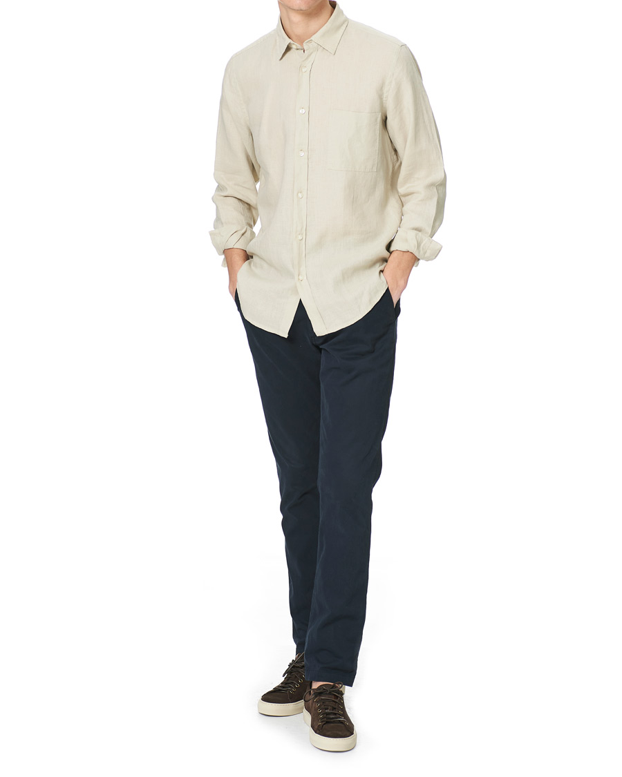Herren | Hemden | BOSS ORANGE | BOSS Casual Relegent Linen Shirt Light Beige