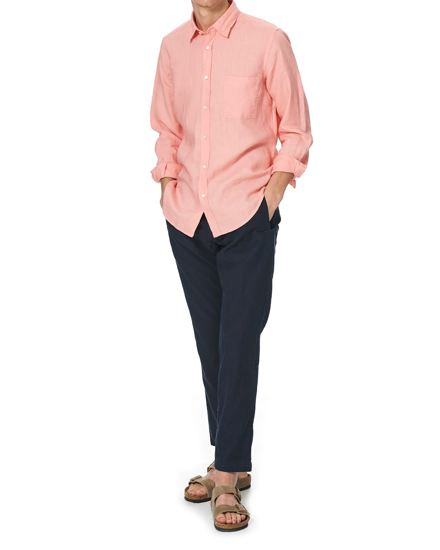 Herren | Hemden | BOSS ORANGE | BOSS Casual Relegent Linen Shirt Pastel Red