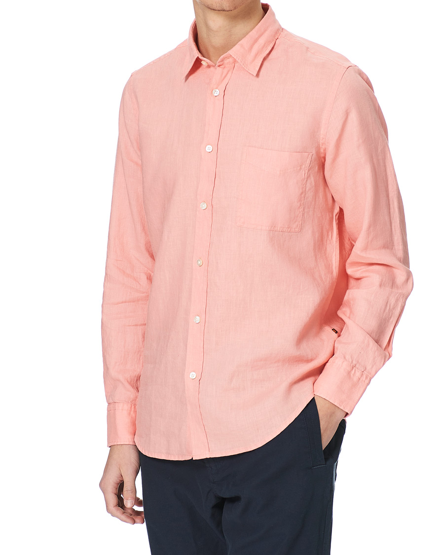 Herren | Hemden | BOSS ORANGE | BOSS Casual Relegent Linen Shirt Pastel Red