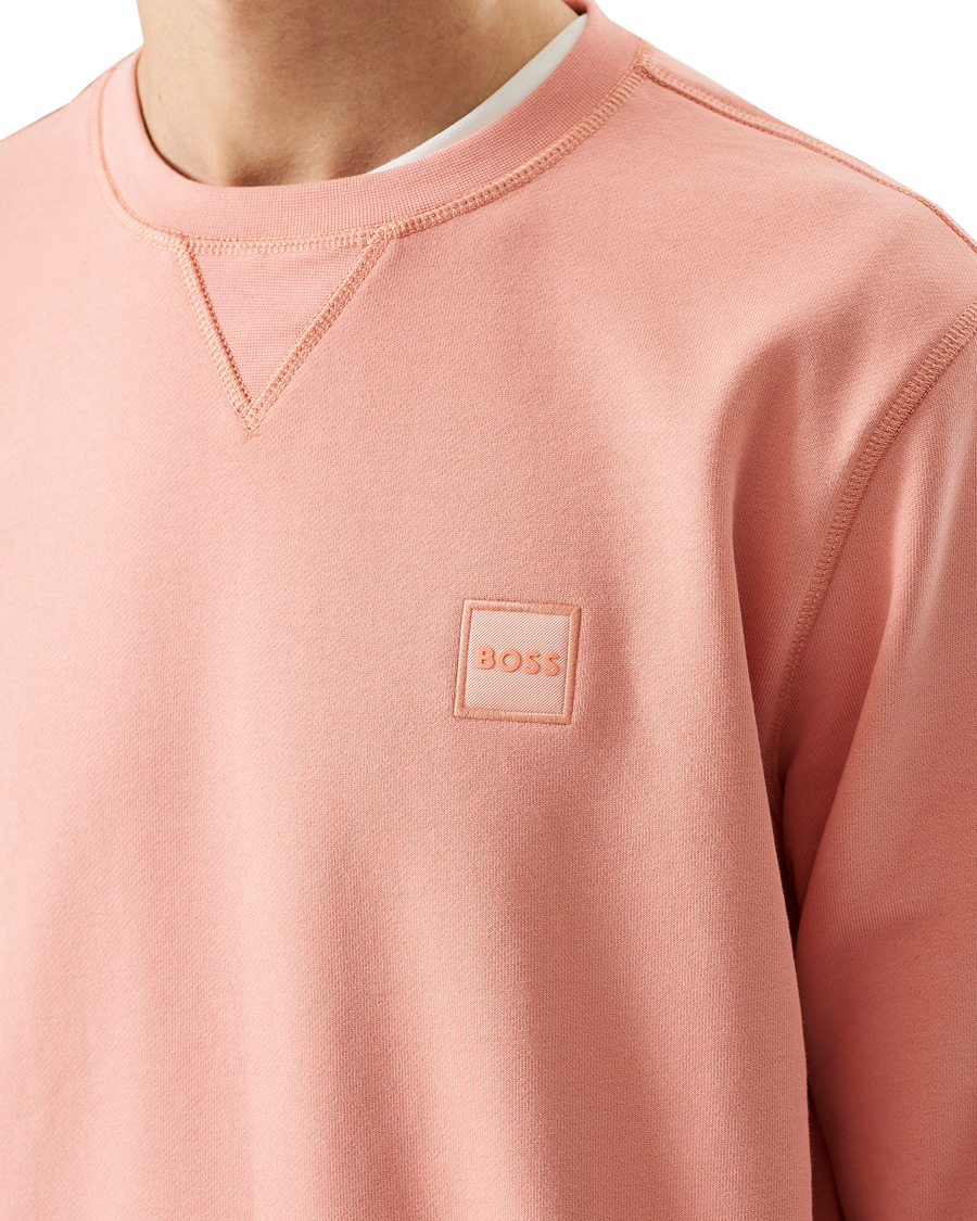 Herren | Pullover | BOSS ORANGE | BOSS Casual Westart Logo Sweatshirt Pastel Red