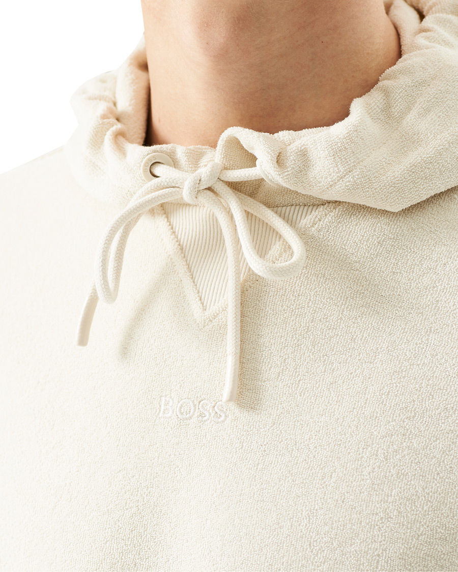 Herren | Pullover | BOSS ORANGE | BOSS Casual Wetowel Terry Hoodie Open White
