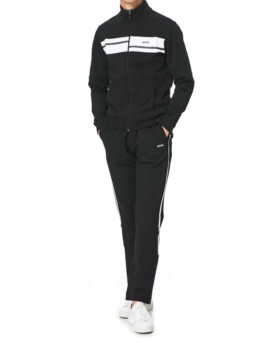 Herren | Pullover | BOSS GREEN | BOSS Athleisure Skaz Full Zip Black