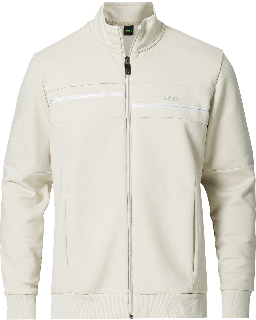 Herren | Pullover | BOSS GREEN | BOSS Athleisure Skaz Full Zip Light Beige