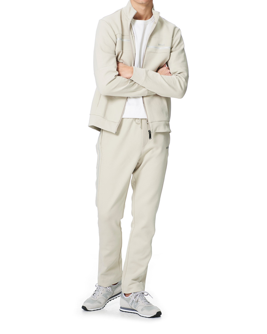 Herren | Pullover | BOSS GREEN | BOSS Athleisure Skaz Full Zip Light Beige