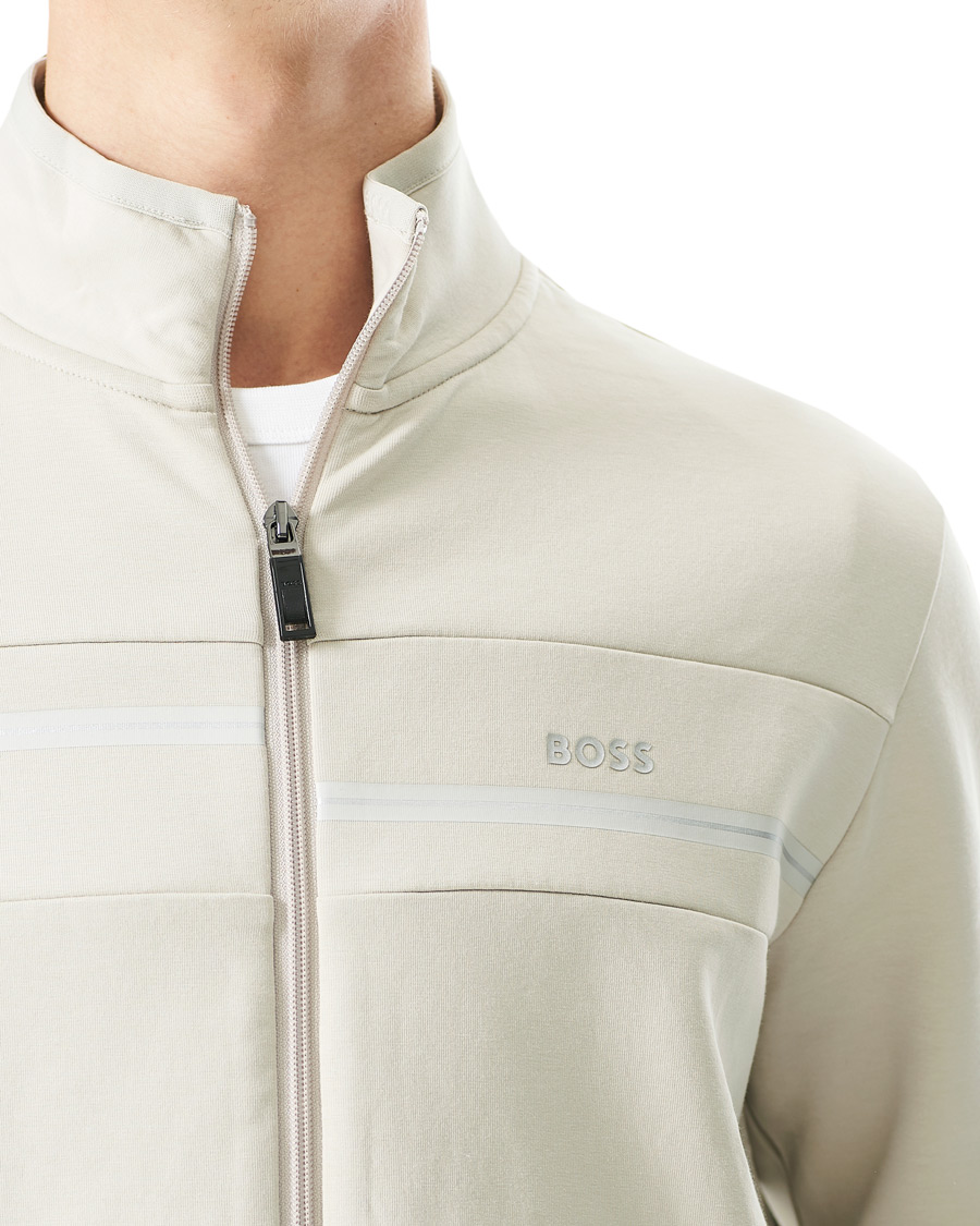 Herren | Pullover | BOSS GREEN | BOSS Athleisure Skaz Full Zip Light Beige