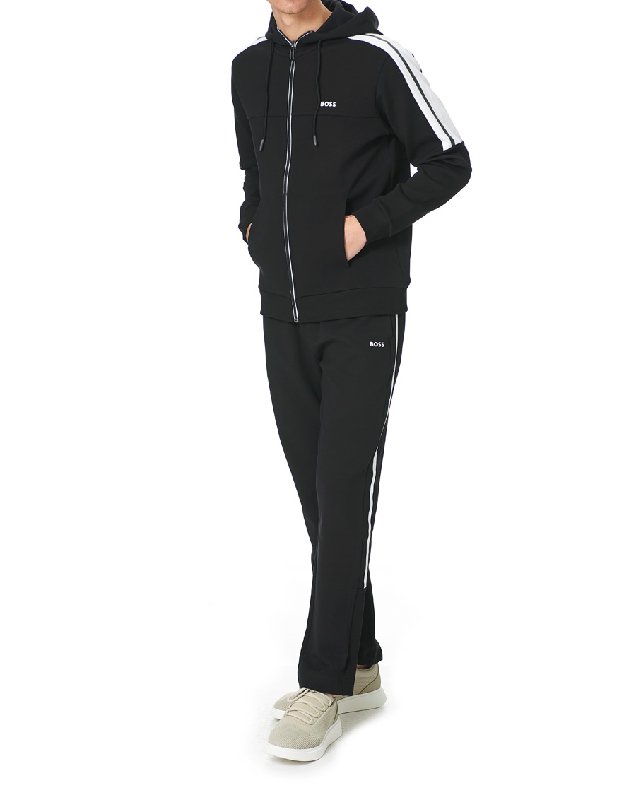 Herren | Pullover | BOSS GREEN | BOSS Athleisure Saggy Full Zip Hoodie Black