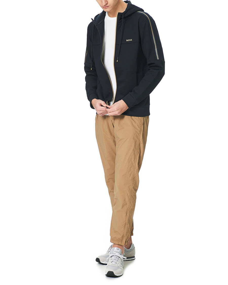 Herren | Pullover | BOSS GREEN | BOSS Athleisure Saggy Full Zip Hoodie Dark Blue