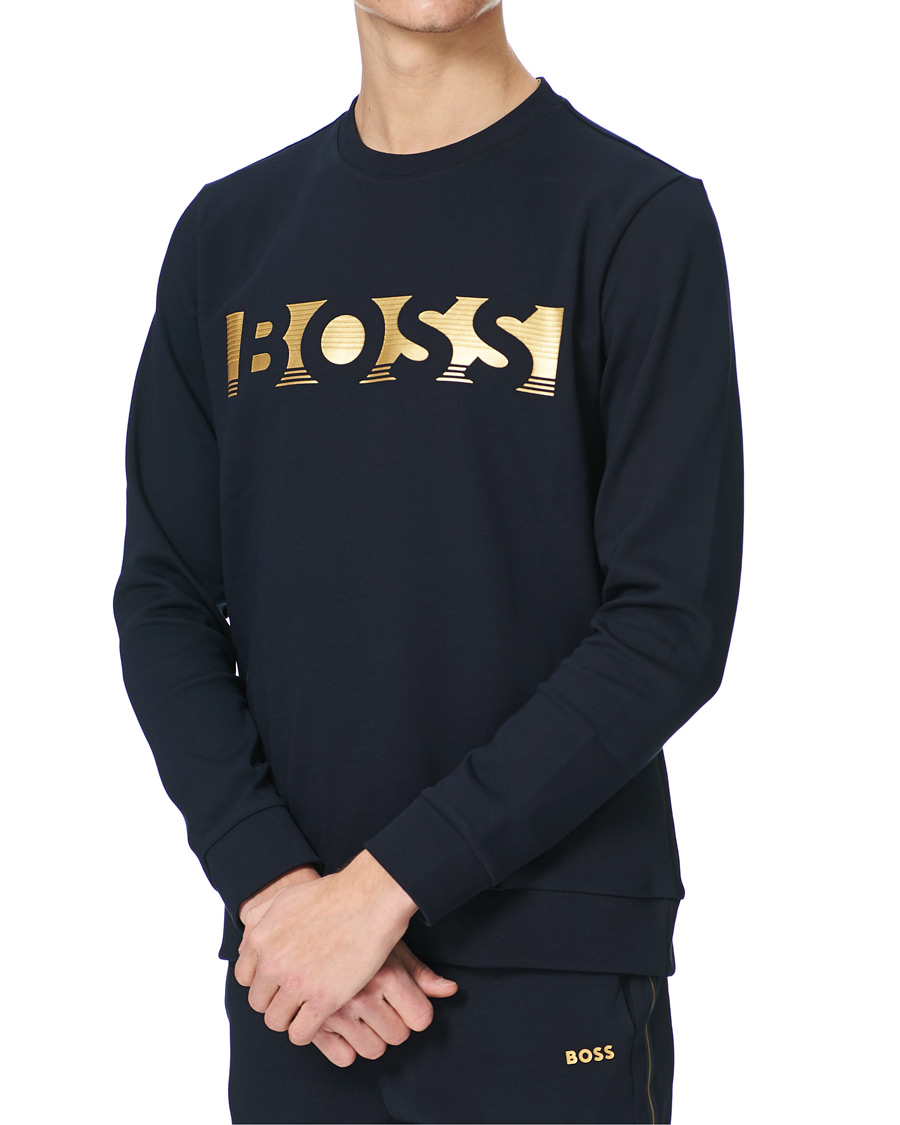 Herren | Pullover | BOSS GREEN | BOSS Athleisure Salbo Sweatshirt Dark Blue