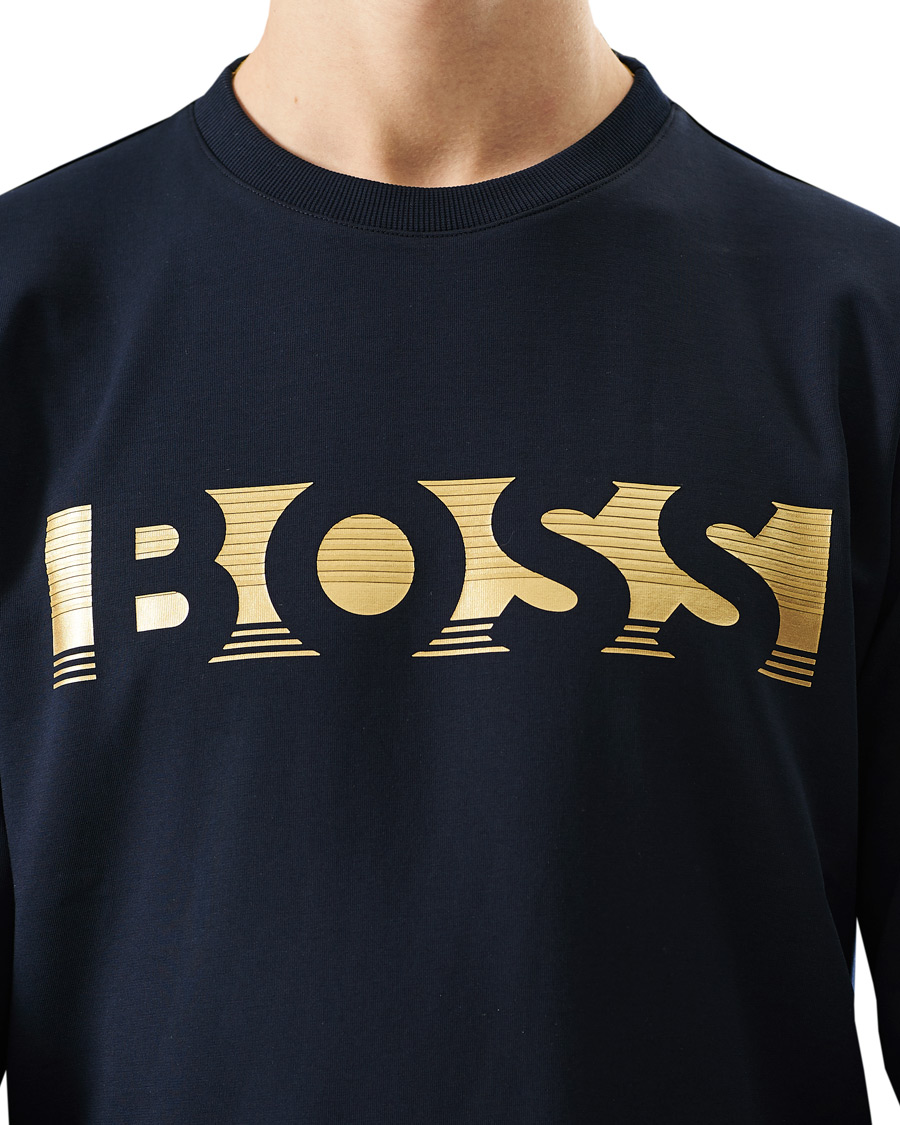 Herren | Pullover | BOSS GREEN | BOSS Athleisure Salbo Sweatshirt Dark Blue