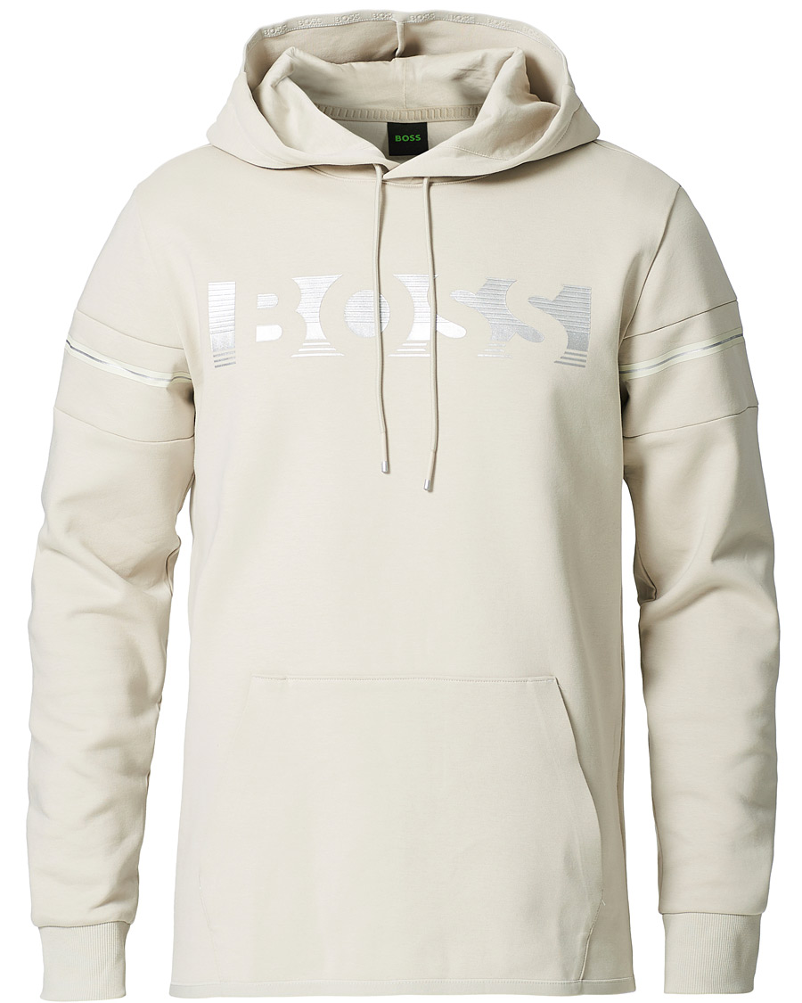 Herren | Pullover | BOSS GREEN | BOSS Athleisure Soody Hoodie Light Beige