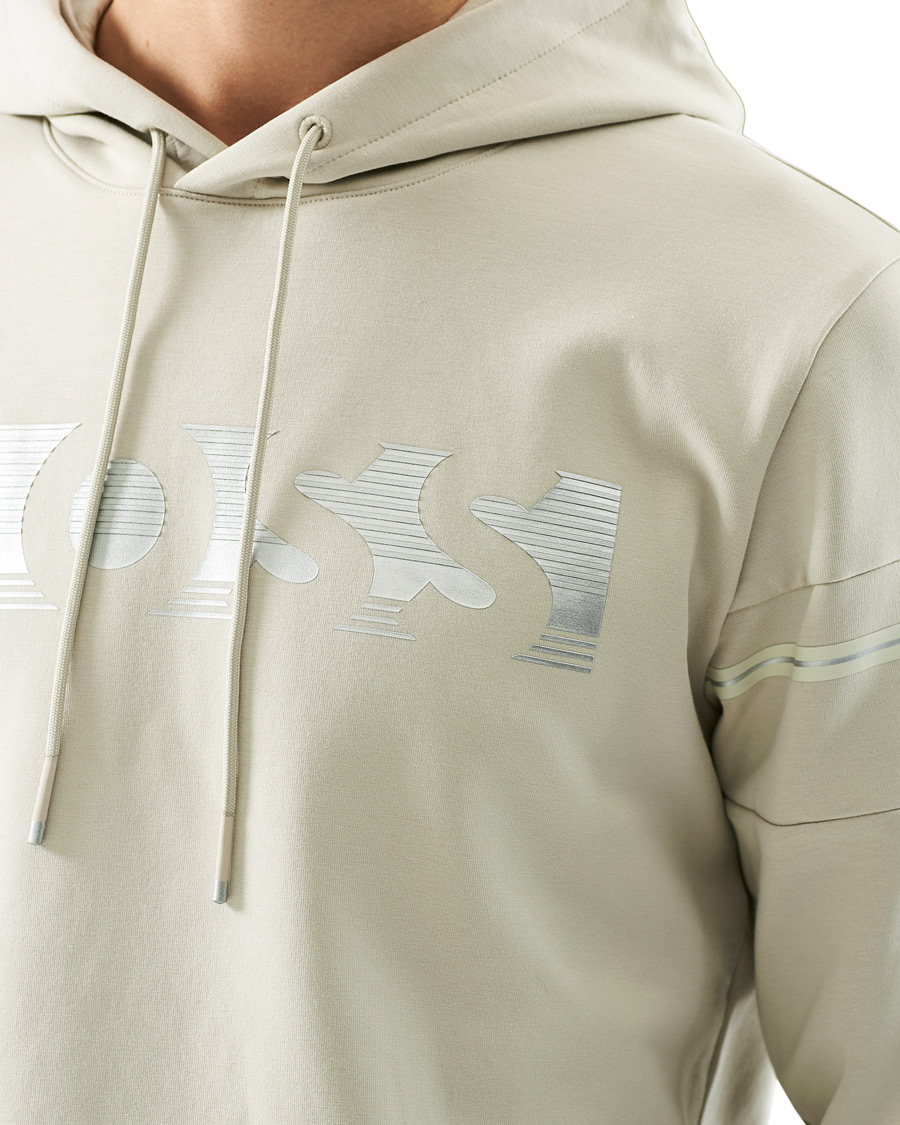 Herren | Pullover | BOSS GREEN | BOSS Athleisure Soody Hoodie Light Beige